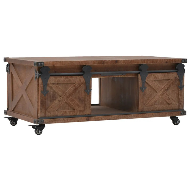 Gina Block Coffee Table with Storage