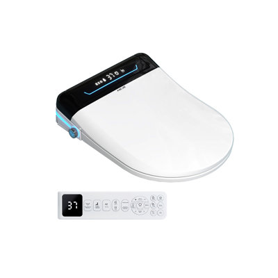 Automatic Electric Smart Bidet Seat with Remote Control, LED Display, Auto Flush, Open and Close