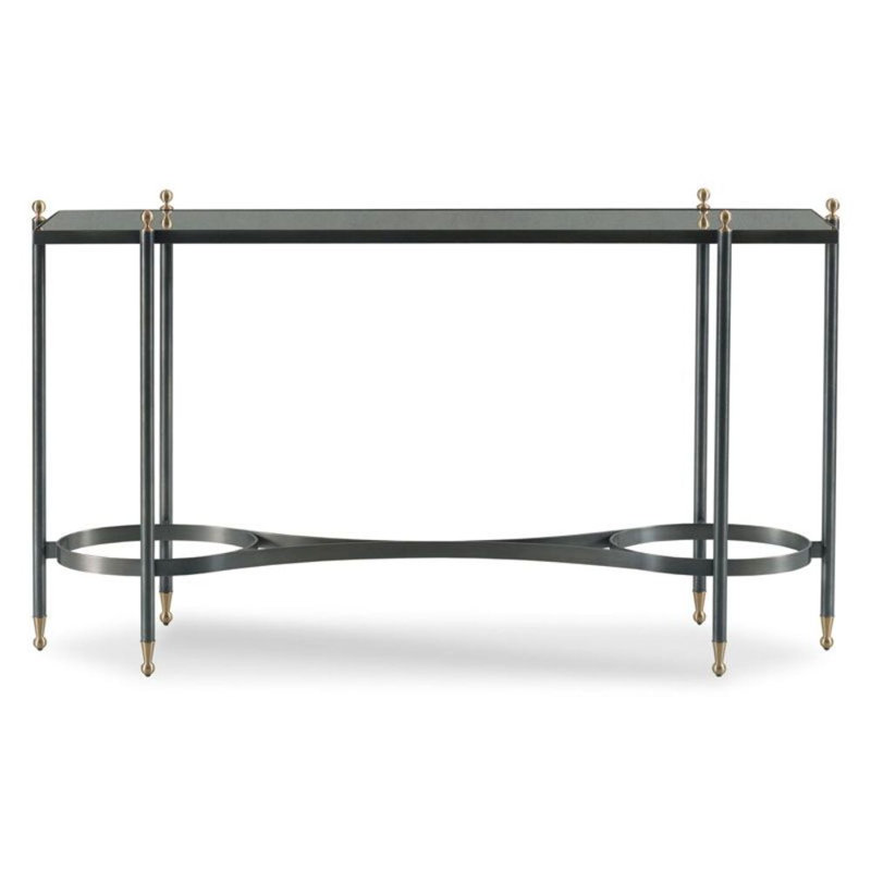 Lyle 58" Console Table, Antique Mirror