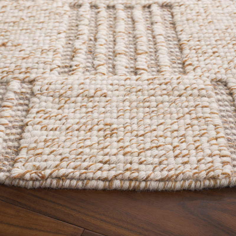 Tapis brun / ivoire Abbi 701, Rond 6 pi