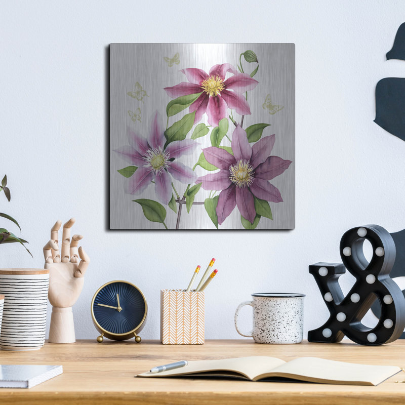 «Clematis Climb II» par Grace Popp, H 12 po x l 12 po