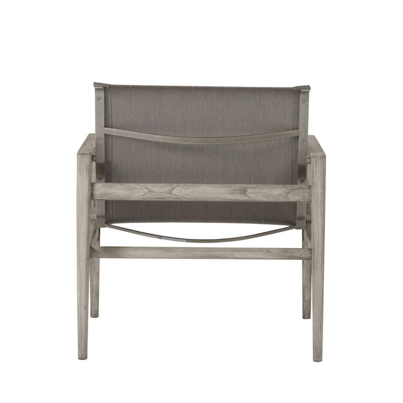 Coast Patio Lounge Chair, Oyster Teak Frame/Gray Sling