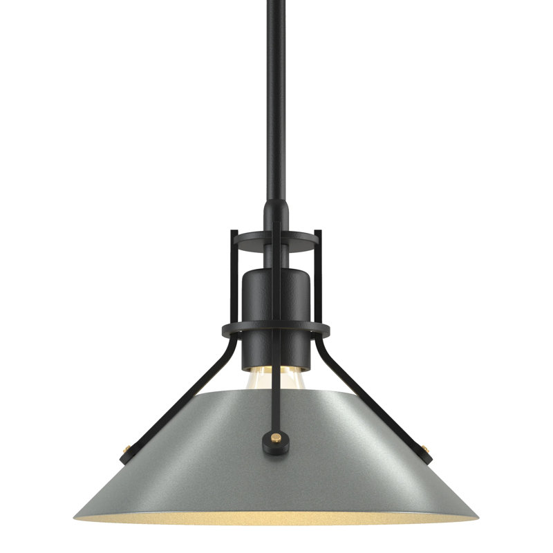 Henry 1 - Light Single Cone Pendant, 56.3'' H X 14.4'' W X 14.4'' D, Dark Smoke, Oil Rubbed Bronze