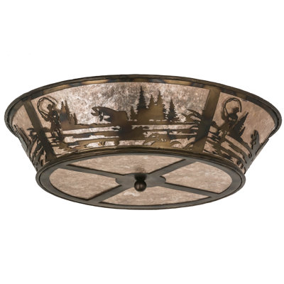 Yarger Mica Flush Mount