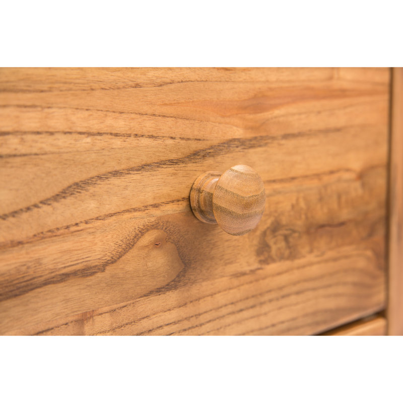Pompey 35 cm W Bedside Table, Natural