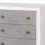 Commode Katia gris rustique et blanc vieilli