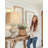  33'' Large Retro Resin Table Lamp, Rustic End Lamp for Living Room Deco