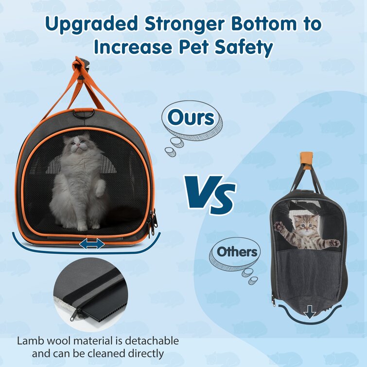 Tucker Murphy Pet™ Cat Carrier Tsa Airline Approved With Ventilation For  Small Medium Cats Dogs Puppies