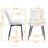Willas 19.68'' H Tufted Velvet Upholstered Metal Side Chair-236242760