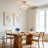 3-Light Gold Semi-Flush Mount Ceiling Light with Drum Fabric Shade