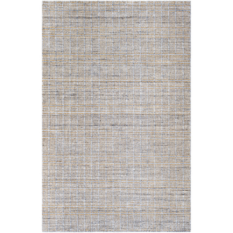 Acahela Hand Tufted Plaid Indoor Rug