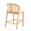 Ensemble de 2 tabourets de comptoir en bois Tatti
