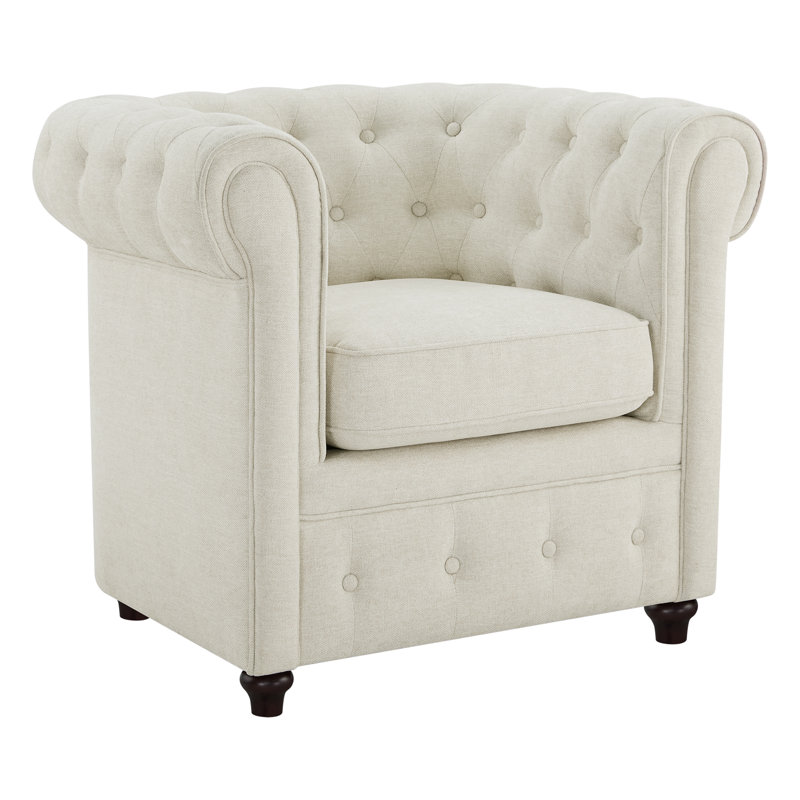 Fauteuil club Chesterfield Camberley (ensemble de 2), Blanc