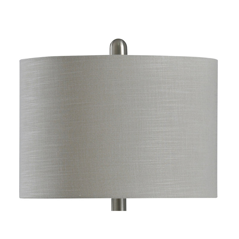 Lampe de table patinée 21 po Kaler, Gris patiné