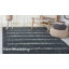 Tapis rayé gris foncé / ivoire Siragan-467155401