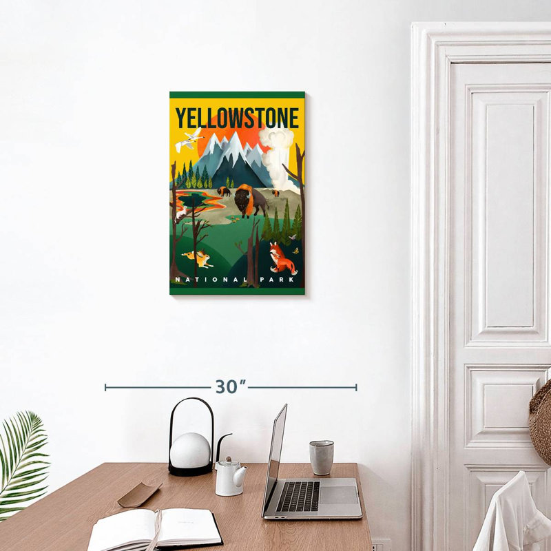 Alvord Yellowstone Park, H 24 po x l 16 po