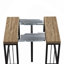 Table de salle à manger extensible Modern 23,62 "-118", sièges 2-10, table en bois peu encombrante pour la salle à manger de cuisine, finition bois antique-115720517