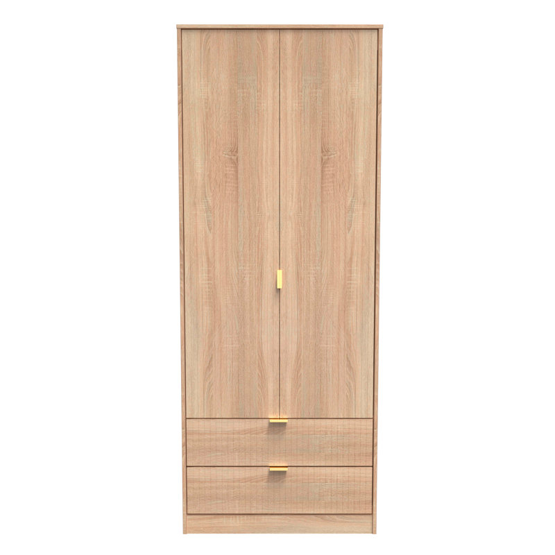 Sture Manufactured Wood Wardrobe, Bardolino Oak