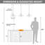 Luminaire suspendu coloré en verre, lampe suspendue réglable-708902456-715872350