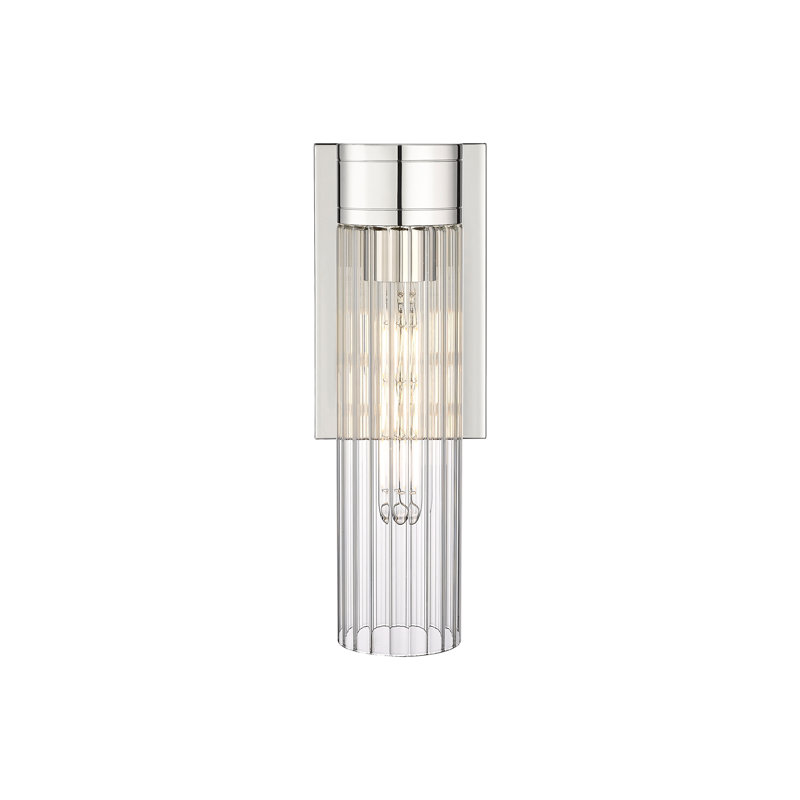 Applique murale 11 po Empire, Transparent, H 12,63 po x l 5,5 po x P 3,13 po, Nickel poli