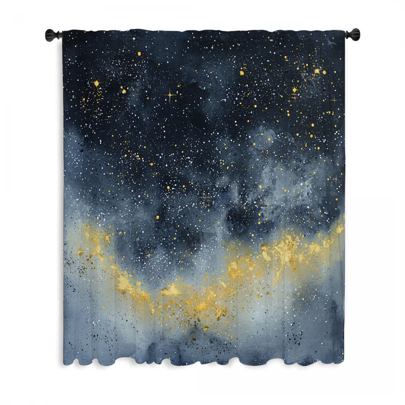 Rideaux de fenêtre Galaxy, blocage de l'espace et voilages - 1 panneau, L 50 po x L 84 po