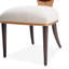 Chaise de salle à manger rembourrée à dossier