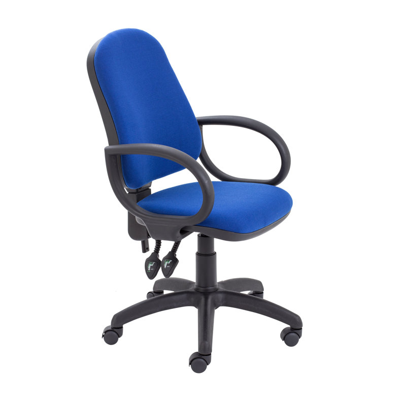 Office Chair, Royal Blue, Fixed