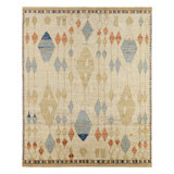 Jaipur Living Tonnara ZRA02 Handknot Trellis Gray/Tan Runner (3'X10')