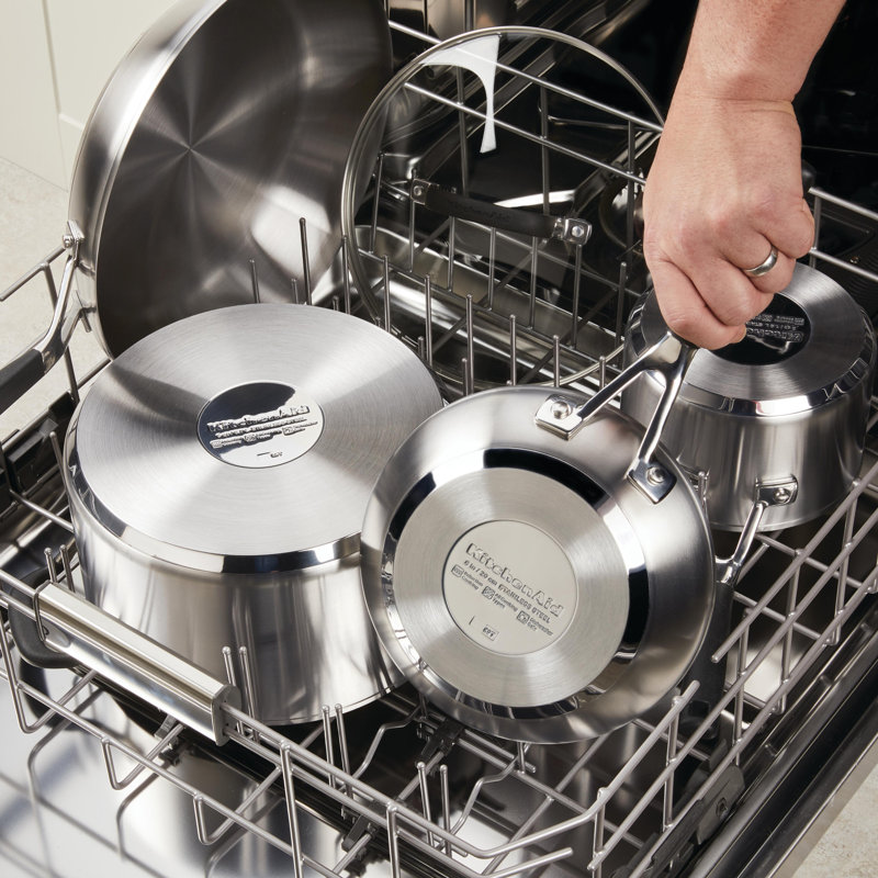 Kitchenaid 10 Piece Stainless Steel Induction Pots and Pans Cookware Set
