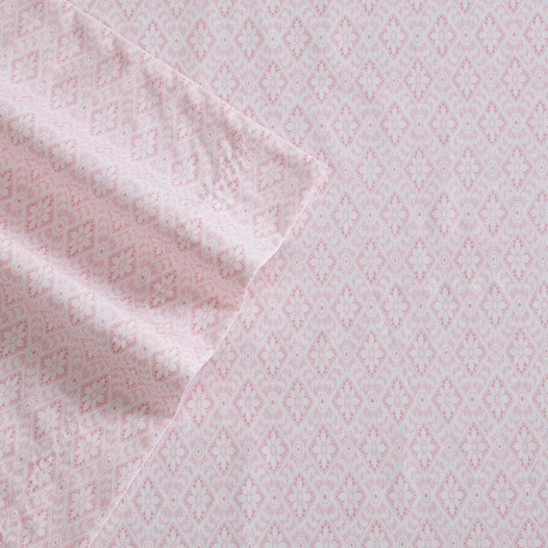 Ensemble de draps en coton percale Betsey Johnson, Ensemble de draps pour lit double + un drap-housse