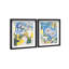 Blue Sunshine Set Shadowbox Floral & Botanical Print by Oliver Gal, Black Frame, 16 x 20-313564218-313564219