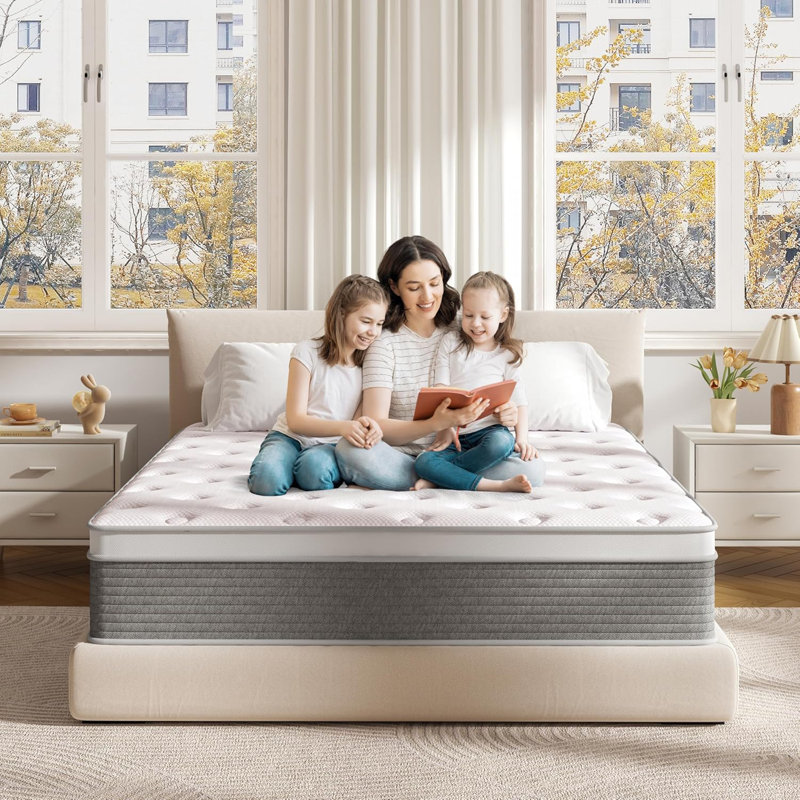 Full Mattress 12 Inch Full Size Mattress Hybrid Design Memory Foam Full Mattress In A Box For Cooling Sleep Pressure Relief Supportive Fiberglass Free