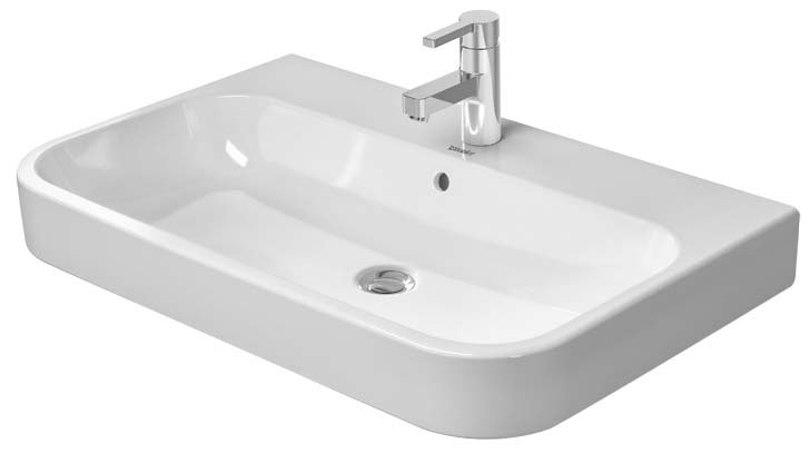 2318650087 Happy D.2 Ceramic Rectangular Vessel Bathroom Sink with Overflow