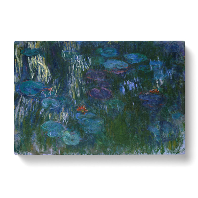 Water Lilies Lily Pond Vol.37 by Claude Monet - Wrapped Canvas Painting, 40cm H x 60cm W x 3cm D