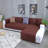 Box Cushion Sofa Slipcover-223576742