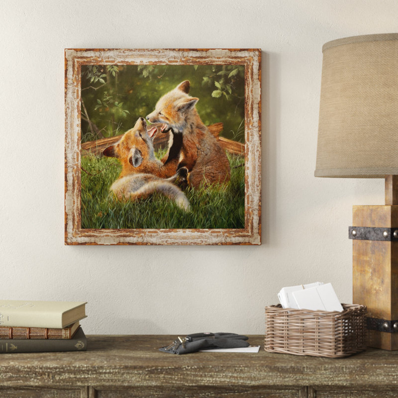« play date », reproduction de photo sur toile tendue encadrée