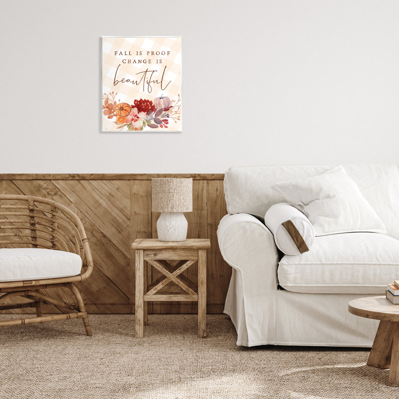 Fall Is Proof Change Is Beautiful Wall Plaque, design by Lux + Me Designs