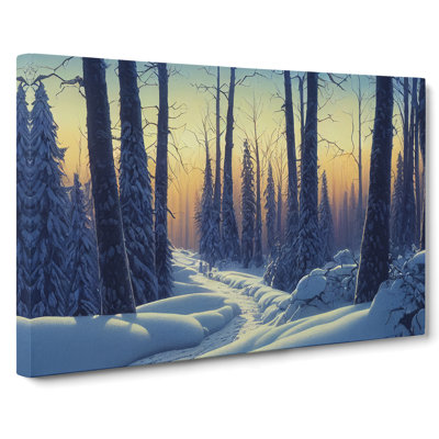 Gracious Winter Forest - Wrapped Canvas
