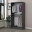 Penderie moderne anthracite, panneau de particules enduit 100% mélamine, 35,4 x 74,8 x 20,5 pouces | Solution de rangement durable et élégante pour la chambre à coucher, conception de couleur unie élégante, parfaite pour organiser les vêtements et les accessoires-990394018-990394029