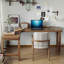 Bureau en bois de noyer clair en forme de L-108959864-108959860
