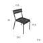 Chaise de salle à manger de jardin empilable Luxembourg-98918544-122427664
