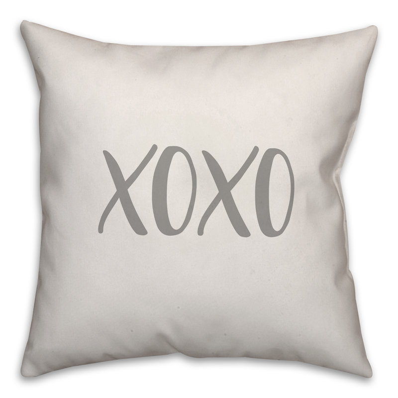  Coussin Xoxo, Blanc, Housse de coussin et insert