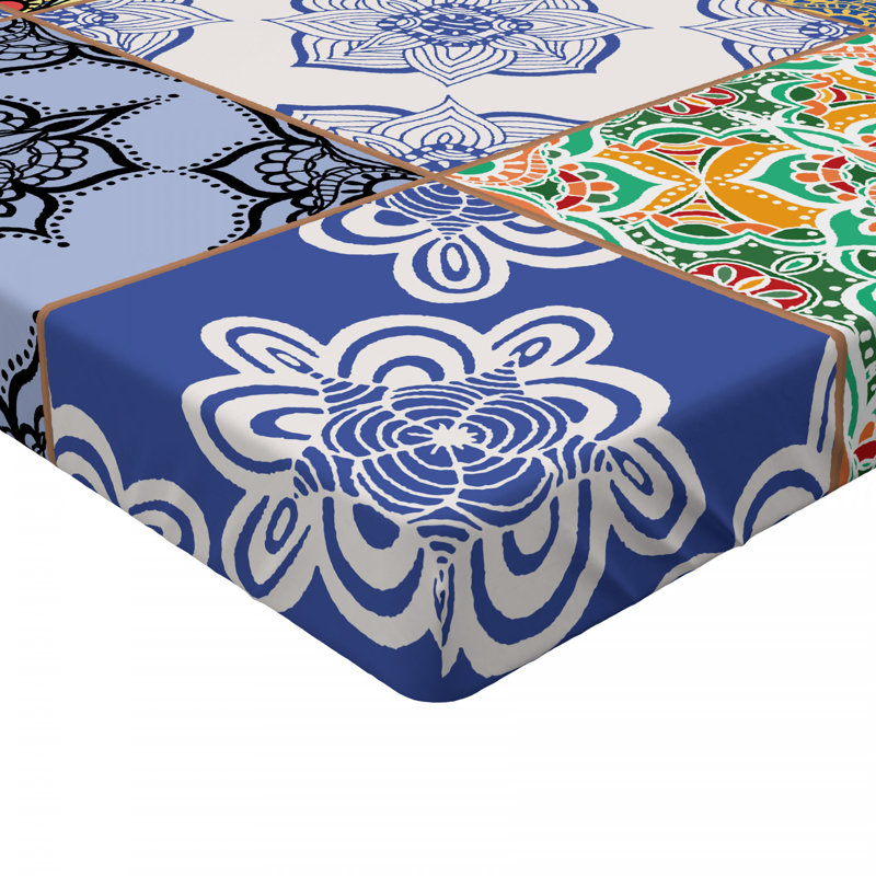 Spires Microfiber Patchwork Fitted Sheet, Full Fitted Sheet