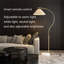 Lampe sur pied arquée 63 po Tesfa