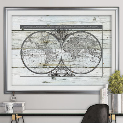 " World Map Hemispheres "
