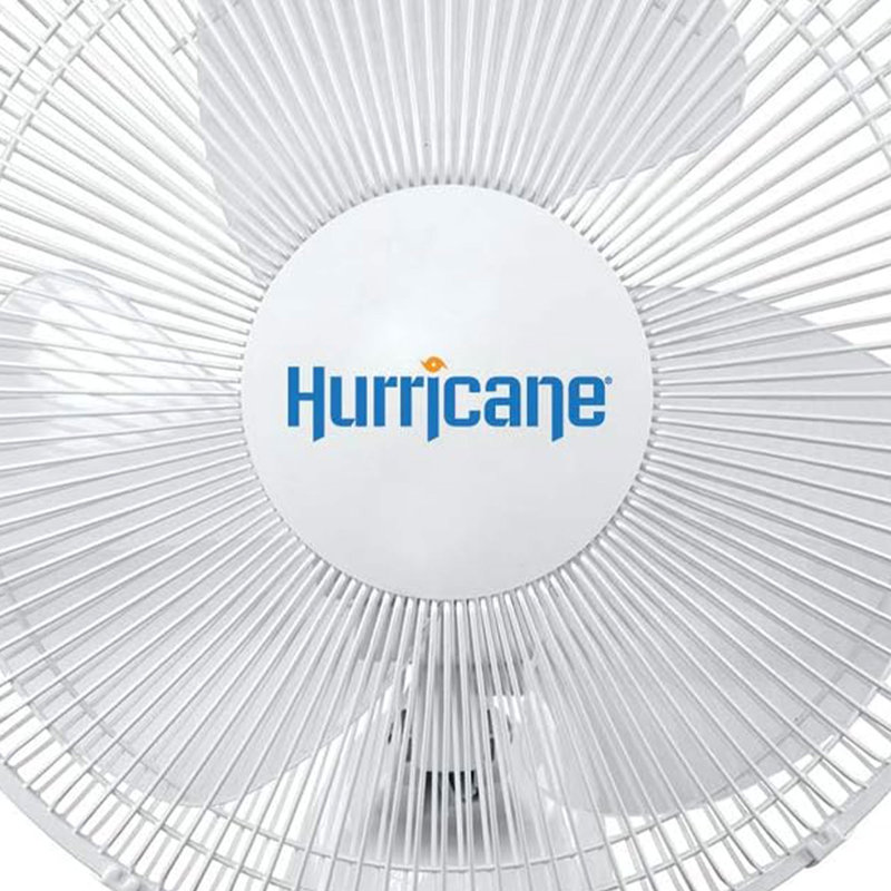 Hurricane Supreme 16 Inch White Plastic Wall Mounted Fan