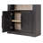 Two 8' Tall Bookcase Wall With Ladder, Storage Organizer, Display Shelf for Office, Black-755176557
