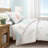 Pink / Blue Coastal Coral Reversible Quilt Set with Shams-110847226