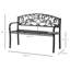 Metal Outdoor Bench