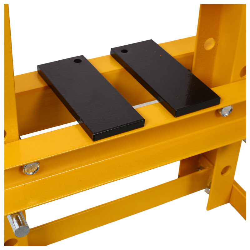 Presse hydraulique d'atelier à cadre en A de 6 tonnes, unité d'alimentation en acier jaune, Yellow